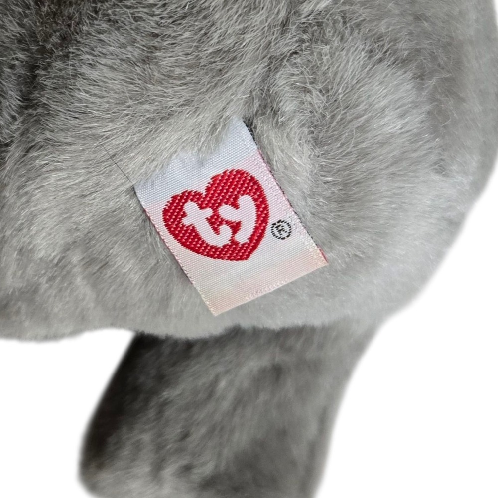 Vintage Ty Spout Elephant Classic Plush 10" 1997 Gray Zoo Jungle Animal - Picture 7 of 7